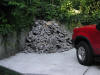 A really big pile in the driveway