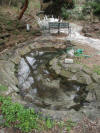 Pond filled with water (for a while!)