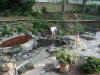 Lois places rocks